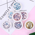 Miniatyrbild 2 av 8: Micup Holografisk Nagelkonst Dekal Kit Iridescent Nagelpaljetter Sjöjungfru Färgglada Flakes Glitter Makeup för Nagel Ansikte Kropp Ögon - 8 Färger