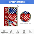 Miniatyrbillede 3 af 5: 4. juli Patriotisk Haveflag 30*45cm, Uafhængighedsdag