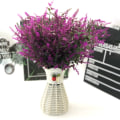 Miniatyrbild 4 av 5: 8 Buketter Konstgjorda Blommor Utomhus UV-Resistenta Falska Blommor