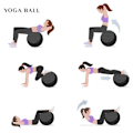 Miniatyrbild 4 av 5: Balansboll - No-Roll viktad sits är en flexibel stol för Sch