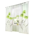 Miniatyrbillede 2 af 8: SIMPVALE 2 stk Gardinpanel Gardin Print Blomster Forhæng til