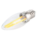 Pikkukuva 7 / 8: 10 kpl E12 Pitkä Filamentti Pieni LED-Lamput Himmennettävä Lamppu 1,5W AC110V Kotivalaistukseen