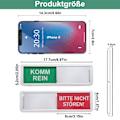 Miniatyrbild 2 av 5: Silver Glidande Sekretessdörrskylt - Boxad