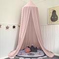 Pikkukuva 6 / 6: Tyttöjen sängyn katos, Pehmeä vaaleanpunainen prinsessakatos tyttöjen sänkyyn