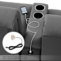 Miniatyrbillede 8 af 8: Sofa USB Opladningsstik Flush Mount Installation Dobbelt USB Opladningsporte Stik til Hjemmebrug Guld