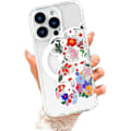Pikkukuva 1 / 5: Yhteensopiva iPhone 13 Pro Max -kotelon kanssa, söpö kukka- ja karhukuvio, MagSafe-yhteensopiva, iskunkestävä sotilasluokan suojaus, naarmuuntumaton takapinta