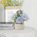 Miniatyrbillede 4 af 5: Kunstige potteplanter, små keramiske vaser kunstige blomster
