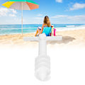 Miniatyrbillede 2 af 5: Strandparasol Sandforankring Multifunktionel Sikker Parasolholder Stativ med 5 Spiral Skruer til Strand Græs Vandland