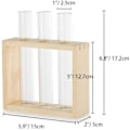 Miniatyrbild 2 av 6: Väggmonterad glasvas för växtförökning, modern design, 3 provrör