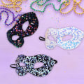 Miniatyrbillede 4 af 5: 3 stk. Maskerademaske til kvinder - Sequinmaske til Halloween