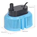 Miniatyrbillede 6 af 8: Pool Dæk Pumpe 75W 850GPH Flow 10.5ft Løft Tørbrændingsbeskyttelse Neddykkelig Pool Dæk Drænpumpe med 5m Vand Slange EU Stik 220V 50Hz
