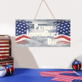 Miniatyrbild 4 av 6: 4 juli dörrskylt patriotisk dörrhängare dekor oberoende