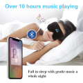 Miniatyrbild 2 av 7: 3D Bluetooth Sömnmask Sömnmask Musikaliska hörlurar Hörlurar Sömnhörlurar med inbyggd HD-högtalare Perfekt för flygplanssömnare
