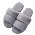 Miniatyrbilde 1 av 5: Fluffy Damestoffler i Kunstig Pels, Slip-On, Ortopediske, med A