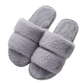 Miniatyrbillede 1 af 5: Fluffy Damessko Fluffy Faux Fur Slip On Ortopædiske Sko med A