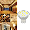 Miniatyrbillede 1 af 8: 4 stk. MR11 LED Spotlys Pære med Dobbelt Nålebase 360° Varmeafledning 3W 12 LED Pære Varmt Hvid