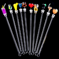 Miniatyrbild 8 av 8: 10 st Swizzle Sticks  Färgglada dryckesomrörare 9\" Drink