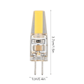 Miniatyrbilde 6 av 8: 6 stk 6W 500LM G4 Pære LED COB Silikon Gel Energisparende Lampe Pære for Taklampe Vegglampe Bordlampe 220V Varmt Hvit