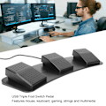 Miniatyrbilde 6 av 8: USB Triple Fotbryterpedal Multifunksjonell Mekanisk Fotbryterpedal for Spill, Fabrikktesting