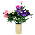 Miniatyrbild 1 av 5: SiX-sidig multifunktionell pennhållare i rostfritt stål blomvas skrivbordsborstebehållare