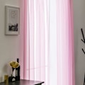 Miniatyrbillede 8 af 8: Voile Gardin Transparent Gardin i Ensfarvet Stangedesign
