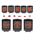 Miniatyrbilde 7 av 8: Sykkelblinklys, Vanntette LED Sykkel Baklys