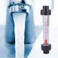 Miniatyrbillede 1 af 2: LZB-15(D) Plast Rørstrømningsmåler Væske Flow Rate Måler Høj Præcision Alkali Syrebestandig 5-50L/H