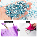 Miniatyrbillede 3 af 5: Flade Krystal Rhinestones, Flade Krystaller til Håndværk Tøj Negle Ansigtskunst