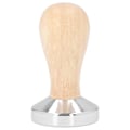 Miniatyrbild 1 av 5: Kaffe Tamper, Avtagbar Rostfritt Stål Platt Botten Kaffe Pulver Press Hammer med Trähandtag, 51mm
