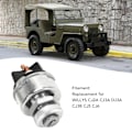 Miniatyrbillede 6 af 8: Tændingsslukke med 2 nøgler 942918 Udskiftning til WILLYS CJ2A CJ3A DJ3A CJ3B CJ5 CJ6