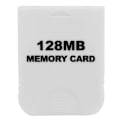 Pikkukuva 1 / 5: Muistikortti yhteensopiva WII-konsolin pelien kanssa, korkea suorituskykyinen kannettava pelimuistikortti 128MB valkoinen