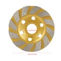 Miniatyrbillede 2 af 5: 100mm*4,5mm Diamantsegment Slibeskive 6 Huller Til Marmor Beton Sten