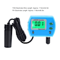 Miniatyrbillede 4 af 8: PH EC Tester Meter Online Vandkvalitetsmonitor Analyse til Akvarium Swimmingpool EU 230240V