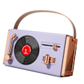 Miniatyrbild 4 av 5: Lila utomhus Bluetooth-högtalare bärbar dekorativ hög ljudkvalitet USB-minnen stöd retro Bluetooth-högtalare för vardagsrumskontor