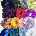 Miniatyrbillede 8 af 8: Hårfløjl scrunchies, pakke med hårbånd, hårtilbehør til