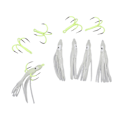Miniatyrbild 1 av 7: 5 Set Självlysande Bläckfisk Fiskekrokar Beten Fiskeredskap för Sötvatten Saltvatten 16#