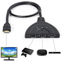Miniatyrbild 2 av 5: 3-portars High-Definition Multimedia Interface-switch 3 i 1 ut 1080P Hub-switcher Plug and Play Splitter-adapterkabel