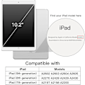 Miniatyrbild 2 av 5: Fodral för iPad 10,2 tum (2021/2020/2019 modell, 9:e/8:e/7:e generationen), automatisk väckning/sömn-skydd