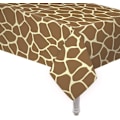 Miniatyrbild 2 av 6: Rektangulär Bordsduk, Plastduk För Zoo Djungel Safari Temafest, Djurmönster Med Leopardmönster, Temafödelsedagsfester