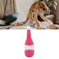 Miniatyrbillede 2 af 5: Plush kæledyrslegetøj vinflaskeform bidresistent kedsomhedslindring tandskærende hund tyggelegetøj vandmelon rød