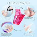 Miniatyrbild 4 av 5: Nagelspetsklämma för snabb nagelförlängning UV LED-generator Klämma Finger DIY Nagelkonst Nagelkonstverktyg