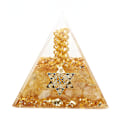 Miniatyrbillede 4 af 5: Orgonit Pyramide 6cm Energigenrator Krystal Tråd Håndlavet Pyramide Dekoration til Positiv Energi Velstand Succes