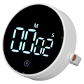 Miniatyrbillede 3 af 5: Elektronisk Timer med Stativ Digital Display Magnetisk Tidshåndtering Timer til Kontor Køkken, Hvid