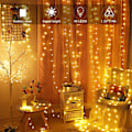 Miniatyrbilde 4 av 5: Lyslenke, Innendørs og Utendørs for Balkong, 6 m, 40 Varmhvite LED, 8 Moduser, vanntett, for soverom, fest, hage Jul