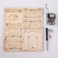 Miniatyrbild 5 av 5: Unik Design Kyrkhus, Kompakt Storlek Och Utsökta Detaljer Säkerställer Att Denna Obehandlade Julby i Trä Är Idealisk För DIY-projekt Och Helger