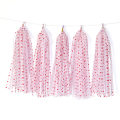 Miniatyrbillede 1 af 6: 30 stk. Papir Tassel Girland DIY Hængende Hjerte Papir