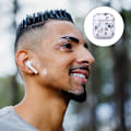Miniatyrbilde 2 av 5: Ekte trådløse Bluetooth-øretelefoner Airpods 2 Transparent og myk beskyttende etui for PC støtsikker