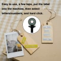 Miniatyrbillede 3 af 8: 3D Mini Etiketprinter Lille Model Etiketprinter Manuel DIY Let