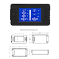 Miniatyrbild 4 av 4: PZEM-015 Multifunktionell Batterimätare LCD Digital Display Batteritestdetektor med 300A ShuntPZEM-015 300A