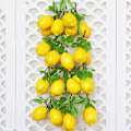 Miniatyrbillede 3 af 8: 2 stk. Kunstige Citron Grene Kunstig Frugt Girland Grøn Le